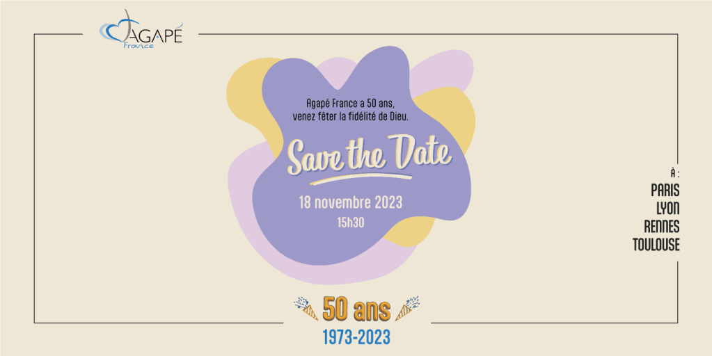 Bannière save the date 50 ans